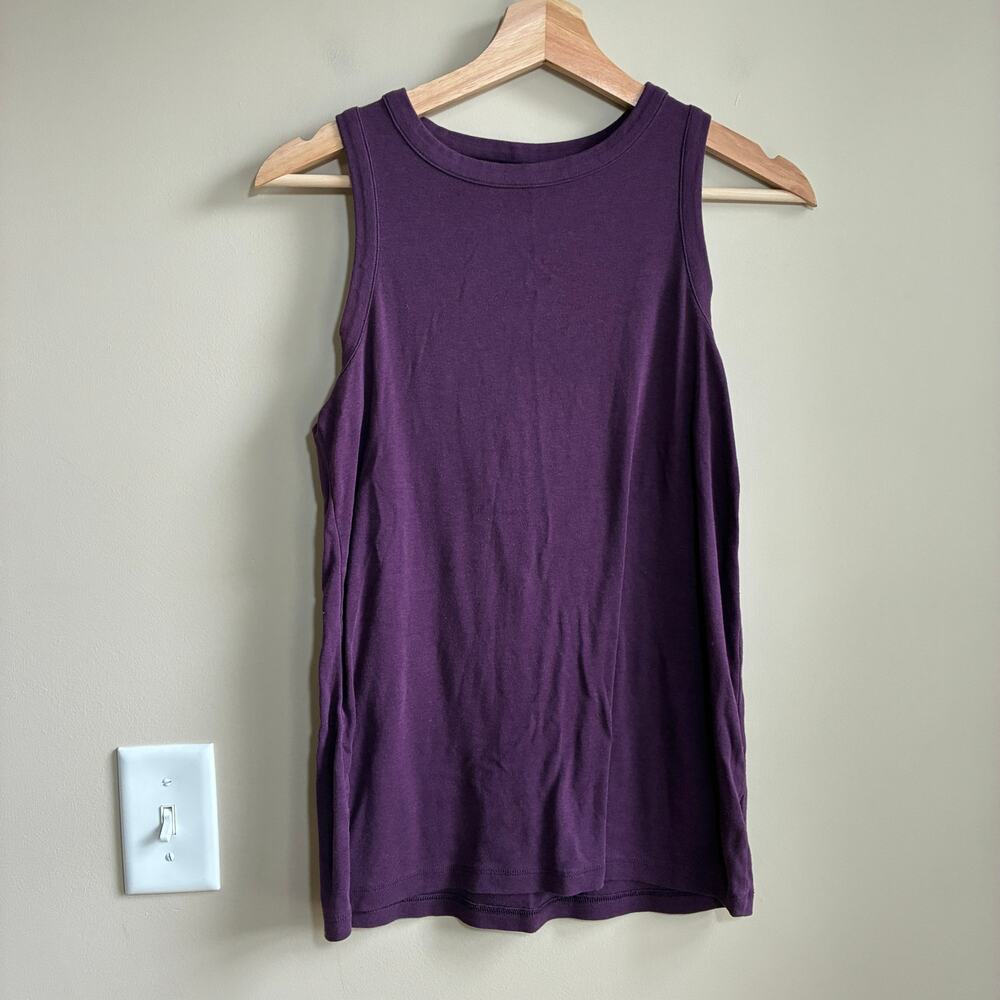 Time and Tru purple tank top women's size small cotton modal blend summer